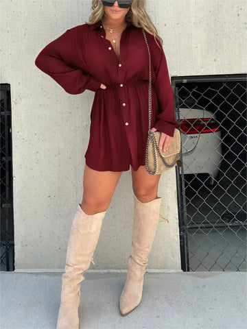 Buttoned Long Jumpsuit