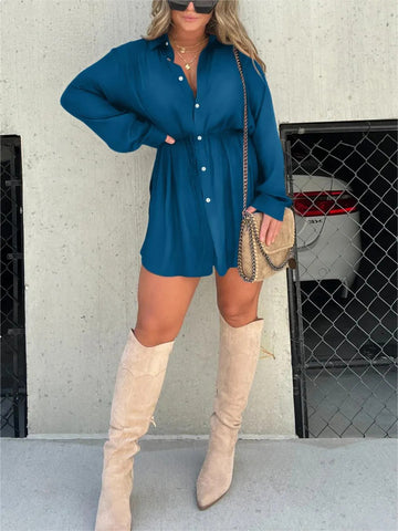 Buttoned Long Jumpsuit