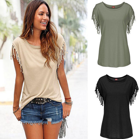 Big Size Tassel Tee