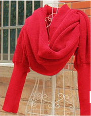 Sweater Scarf Cashmere Ladies Girl Woman Clothing Casual Wear
