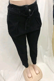 High-Waisted Denim Jeans