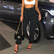 High-Waisted Denim Jeans