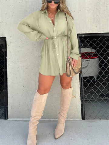 Buttoned Long Jumpsuit