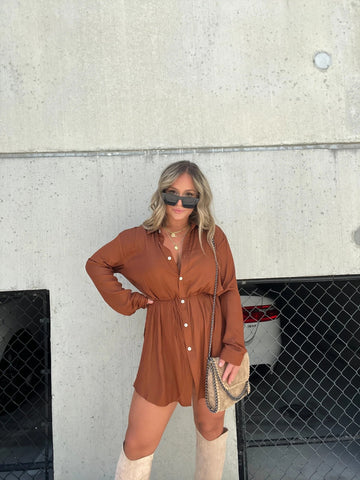 Buttoned Long Jumpsuit
