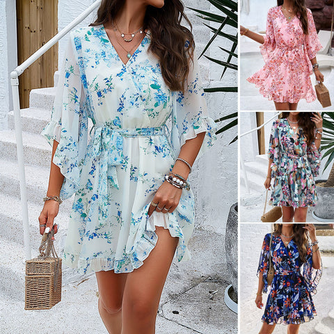 Floral Ruffle Dress