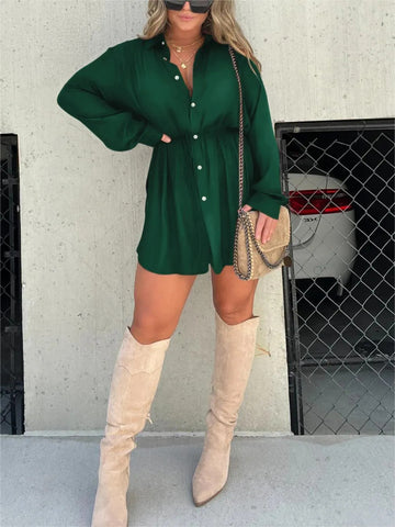 Buttoned Long Jumpsuit